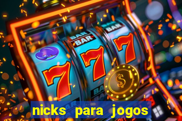 nicks para jogos de tiro